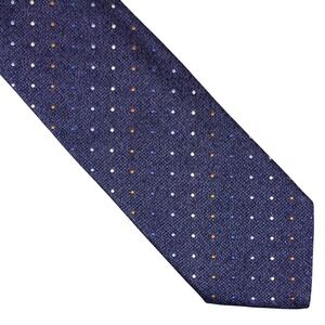 Pal Zileri Mens Blue Polka Dot 100% Silk Necktie Made in Italy